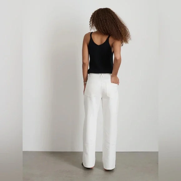 NWT Alex Mill Alex Wide Leg Jean in Sea Salt 25 - Picture 2 of 14